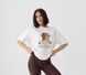 Футболка с мальтипу принтом белого цвета onesize 2388274544 фото 3